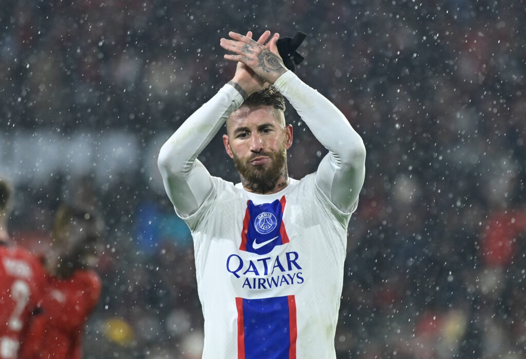 Sergio Ramos in his time at PSG